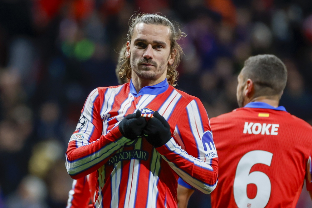 格列兹曼梅开二度，助力马德里竞技击败对手的简单介绍